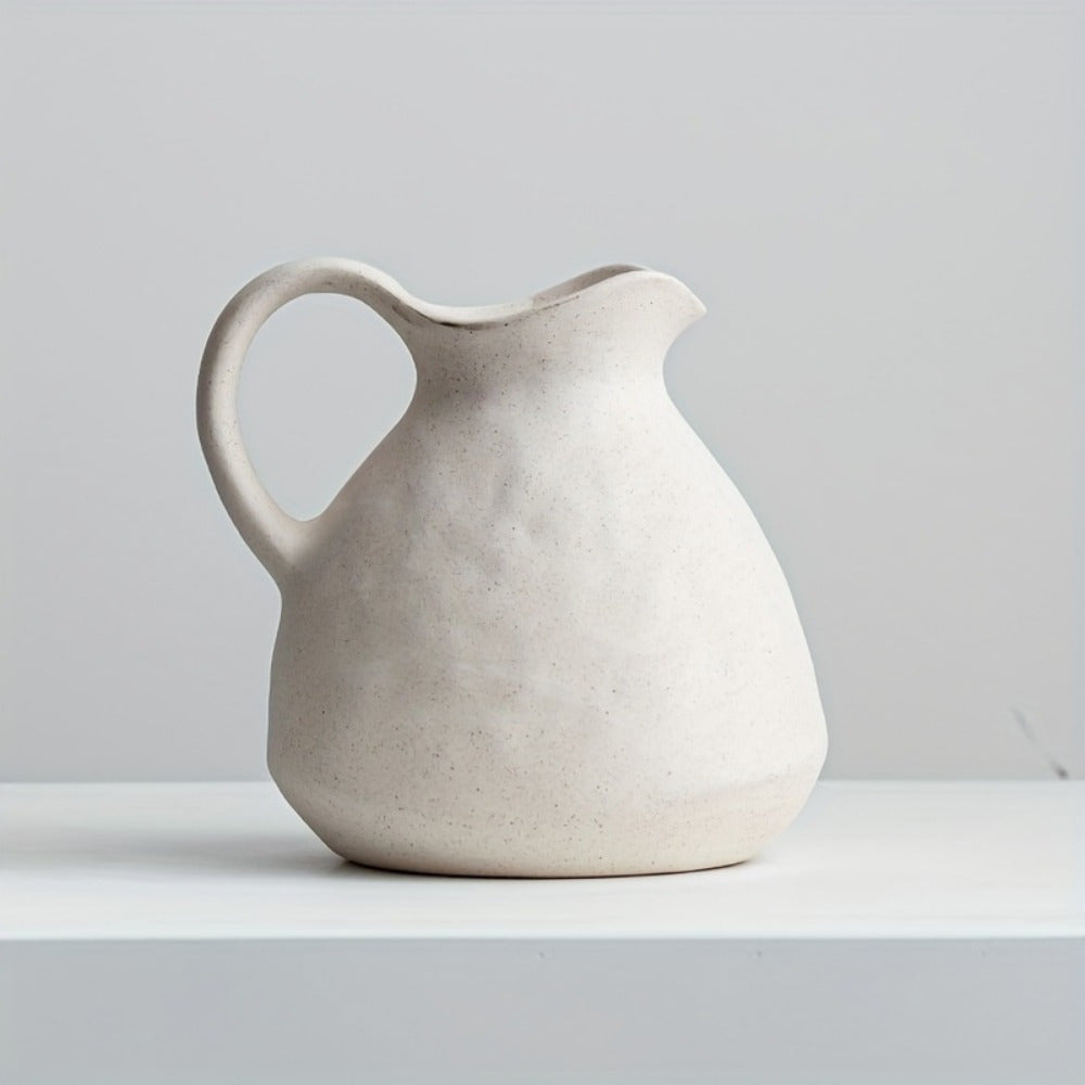 Rustic Charm Handcrafted Ceramic Pitcher