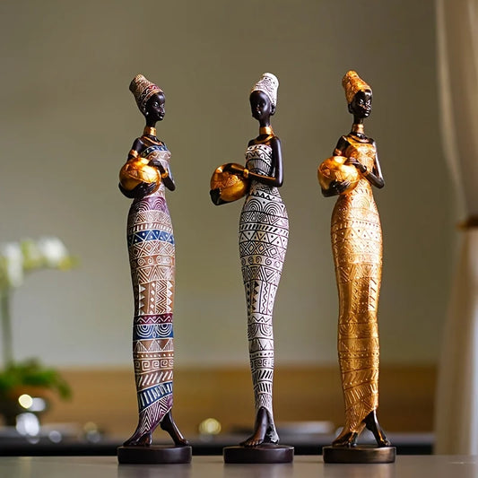 African Queen Figurine Set